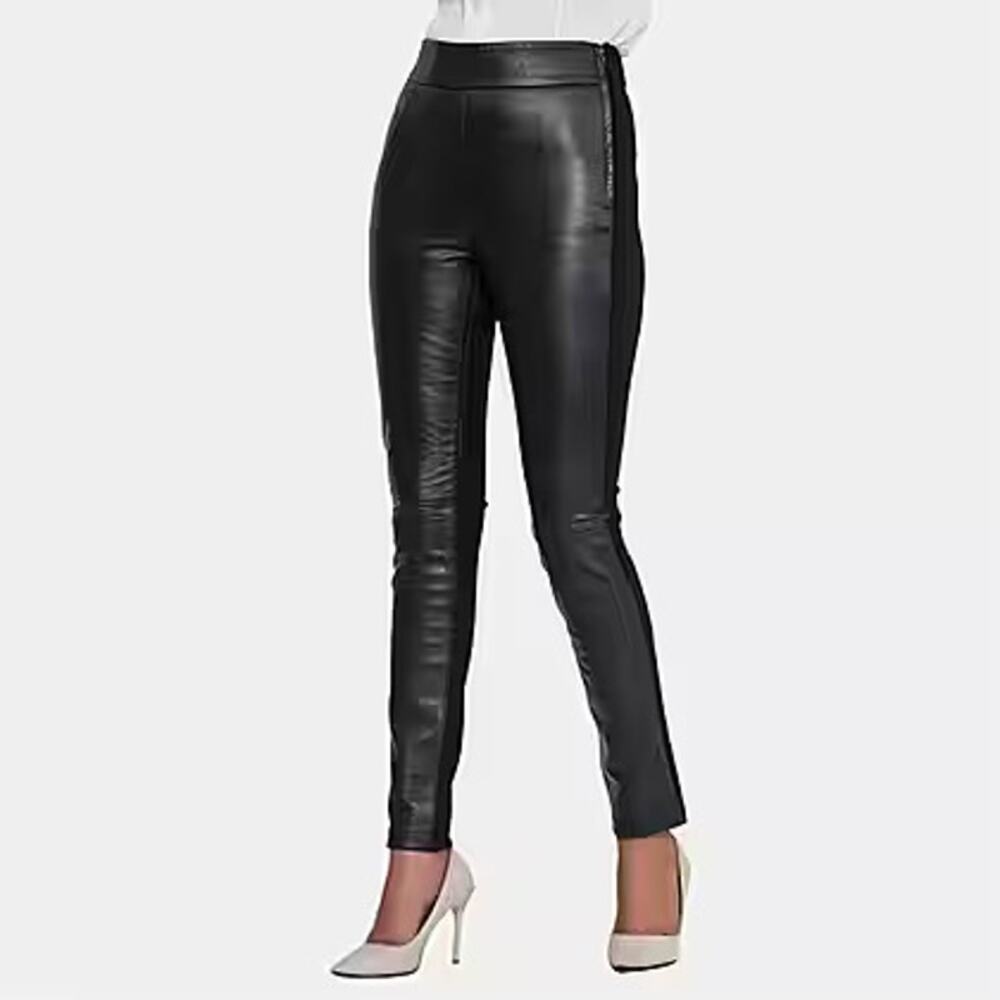 LA MAREY Genuine Leather Ponte Leggings NWT Size 3X
